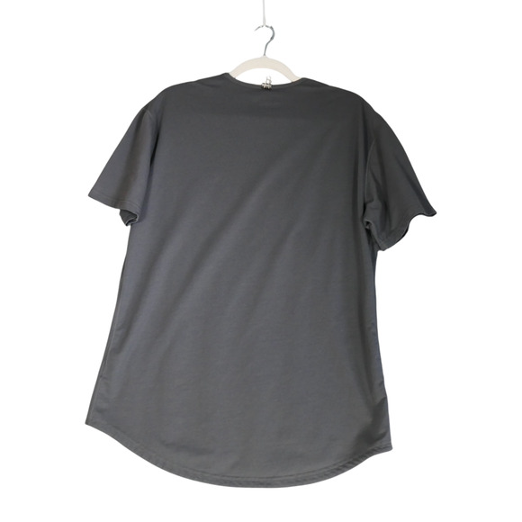 BYLT Drop Cut Short Sleeve Tee Large Gray T Shirt Premium Basics Streetwear - Picture 7 of 14